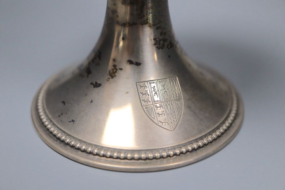 A modern Scottish silver limited edition commemorative goblet,